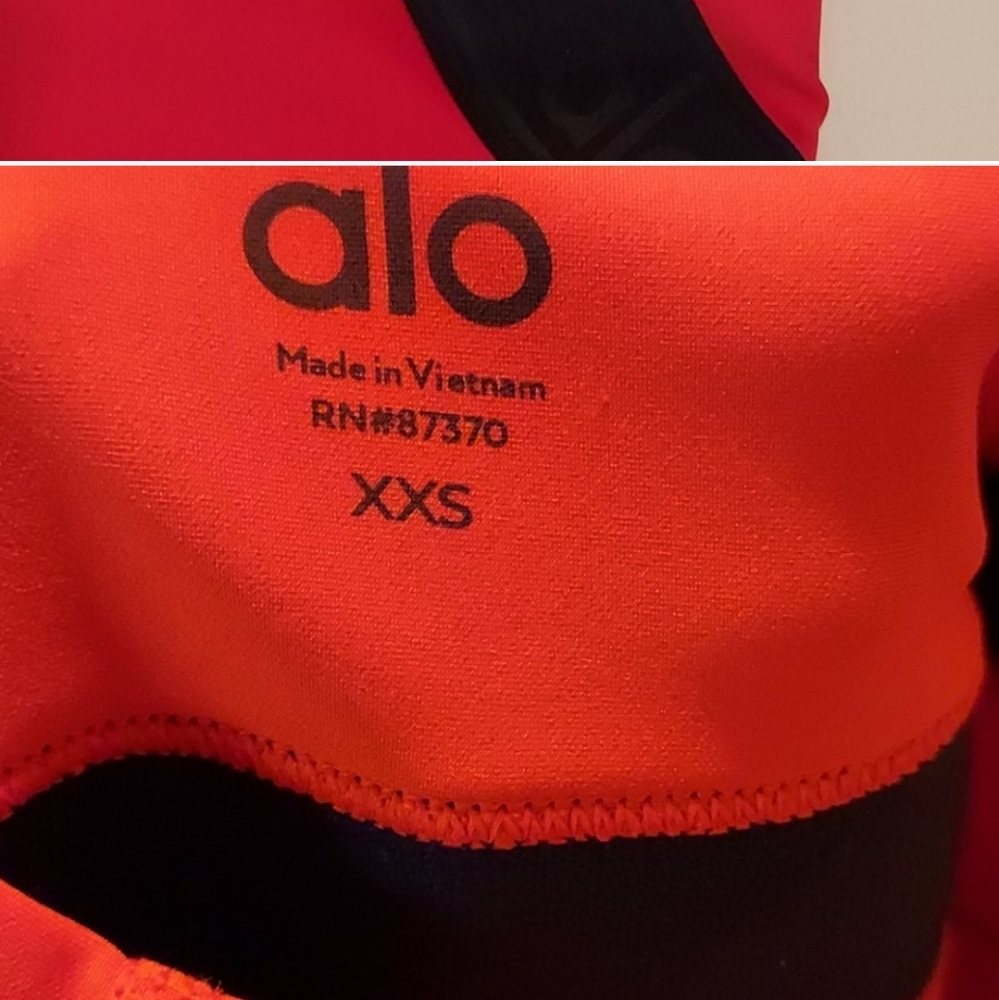 Alo Red and Black sexy yoga pants